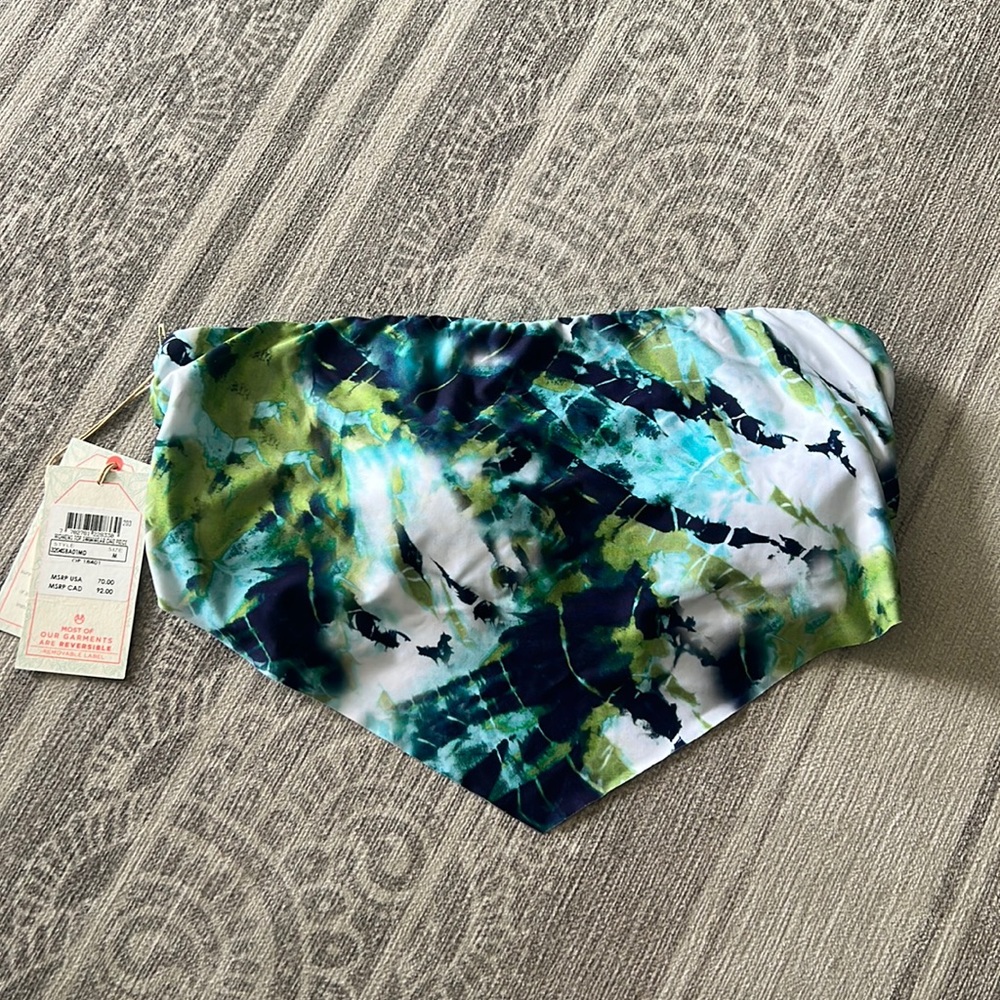 Maaji bandeau bikini top tie dye medium